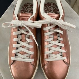 Puma rose metallic sneakers size 11
